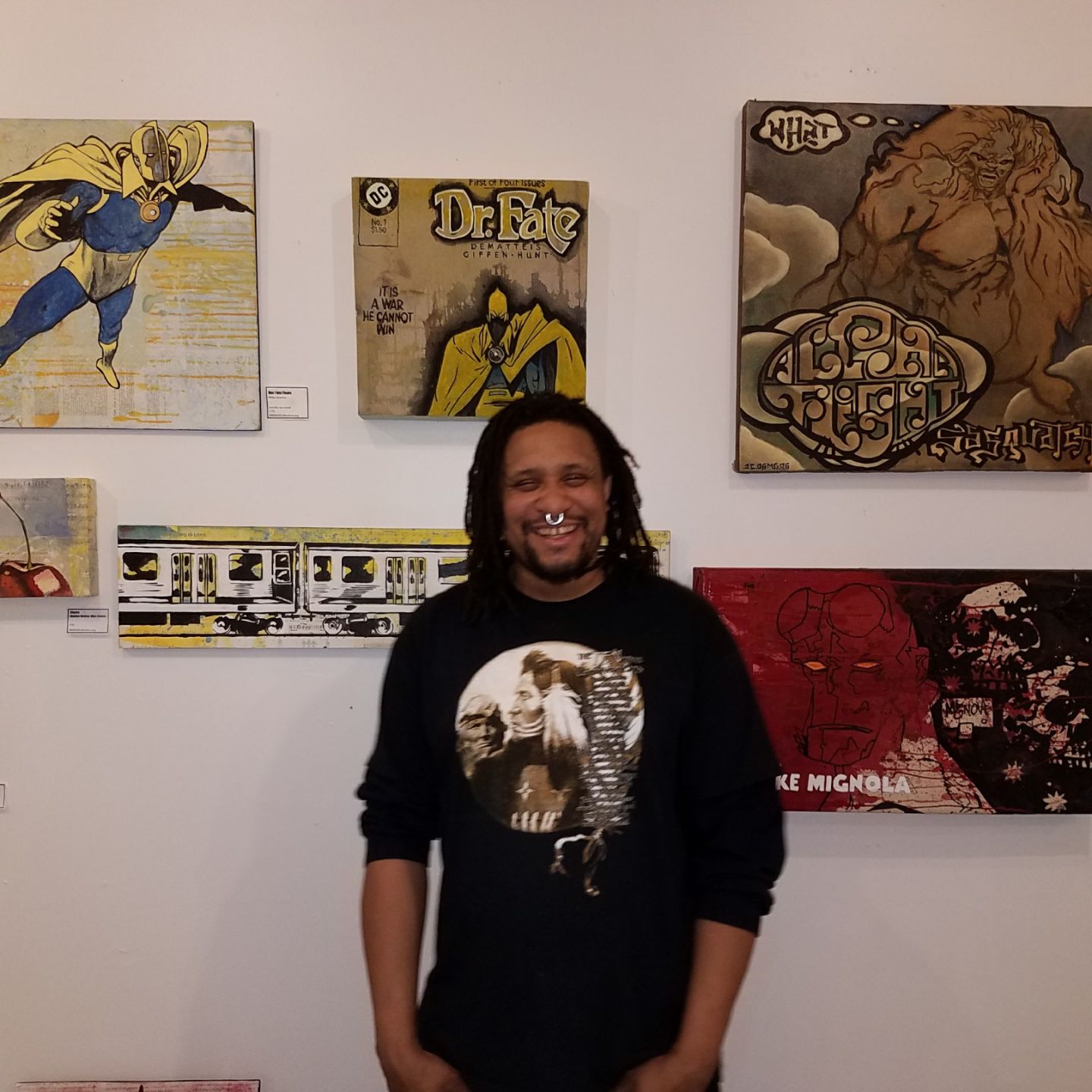 Mike Graves in Murphy Art Center studio 213